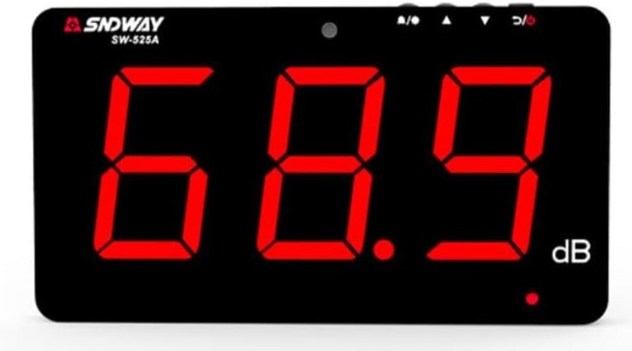 Modern 30-130dB Sound Level Meter - Alarm, Automatic Operation, USB-Powered