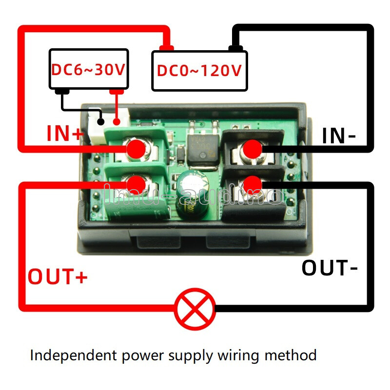 DC 7-200V 20A 1.14" HD IPS LCD Screen 8-in-1 Multi-Function Power Voltage Meter