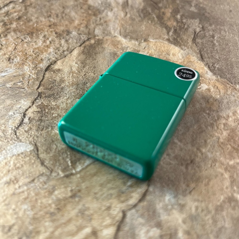 Genuine Zippo Grass Green Matte windproof Lighter CASE ONLY No Insert/Box