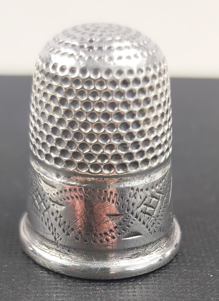 Antique Charles Horner Sterling Silver Thimble
