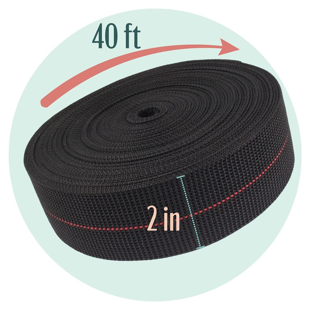 BambooMN Two-Inch 40' - 2" Thickness - Black, - - Black
