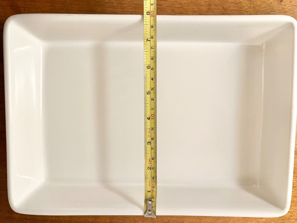 IKEA White Rectangular Stoneware Bakeware / Casserole Made in PORTUGAL