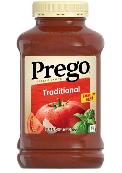 Prego Traditional Pasta Sauce, 45 oz Jar