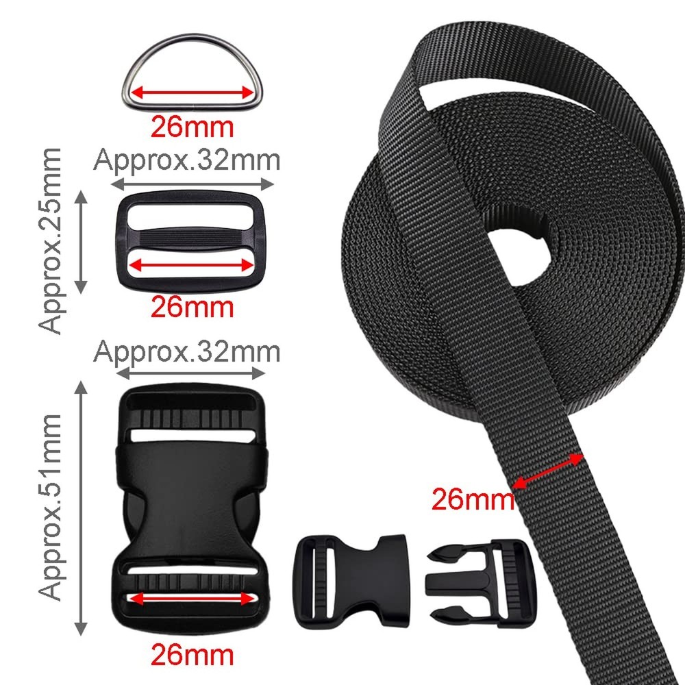 CooBigo quick release buckles 1"sets