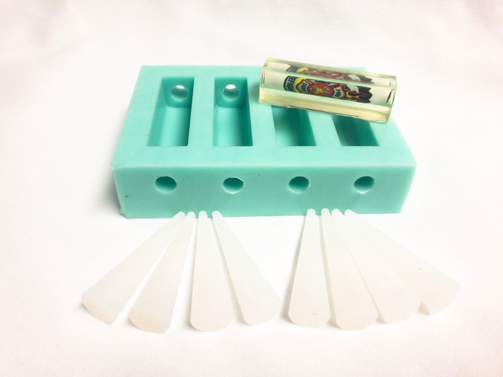 HOBBY-CAST 4 CAVITY SILICONE BLANK CASTING MOLD SLIMLINE  PKM