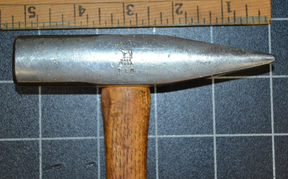HELLER - #313 - RIVETING HAMMER - 1lb - ALL ORIGINAL