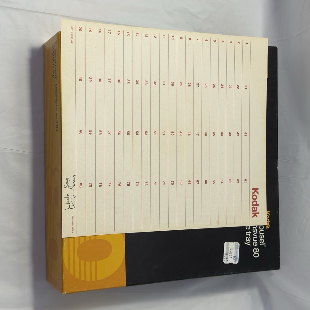 Kodak Carousel Transvue 80 Slide Tray With Original Box