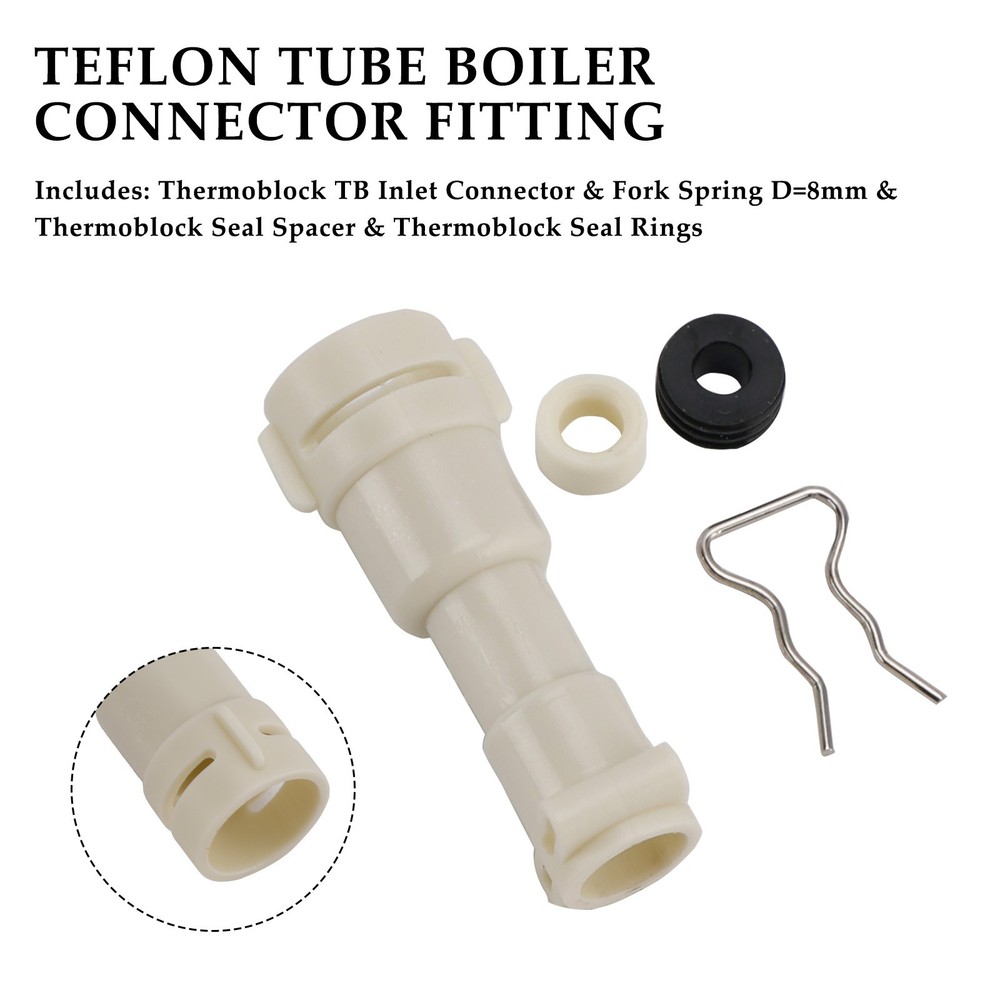 ThermoBlock Inlet Connector Seal Spacer Fork D8mm Kit For Philips Coffee Machine