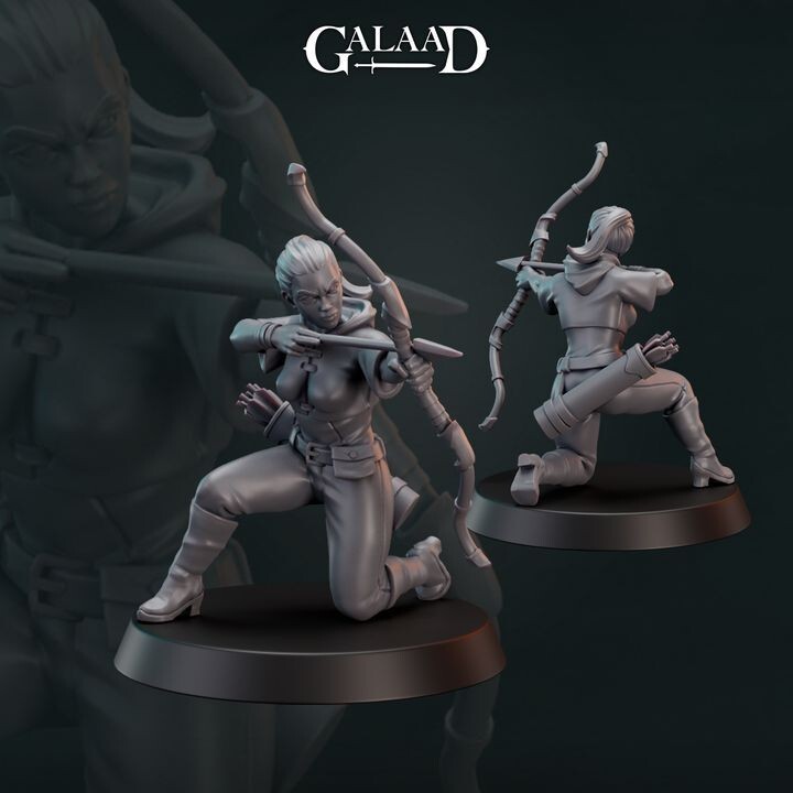 Forest Ranger Bundle - Hunter Archer - Galaad Miniatures - Dungeons and Dragons