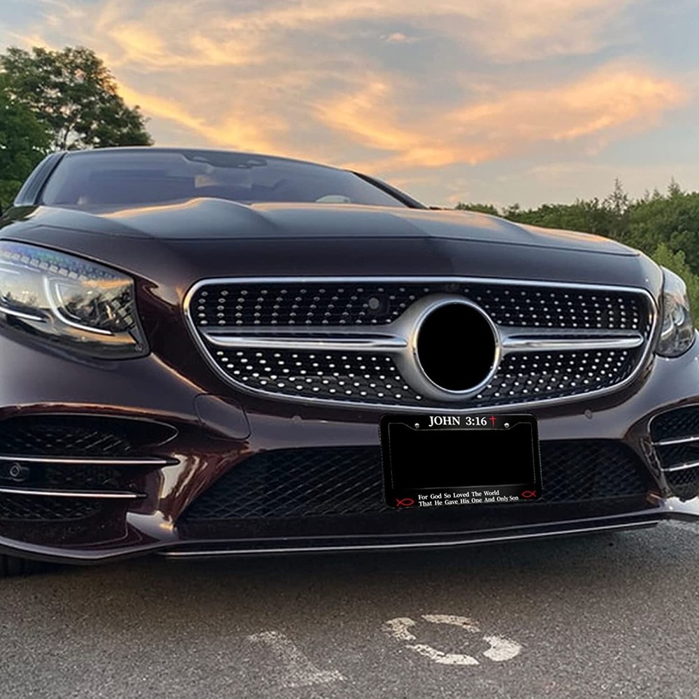 John 3:16 Christian Religious License Plate Frame