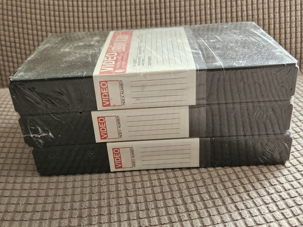 3 Pk Black Dust Free Protection High Quality Universal VHS/Beta Library Cases