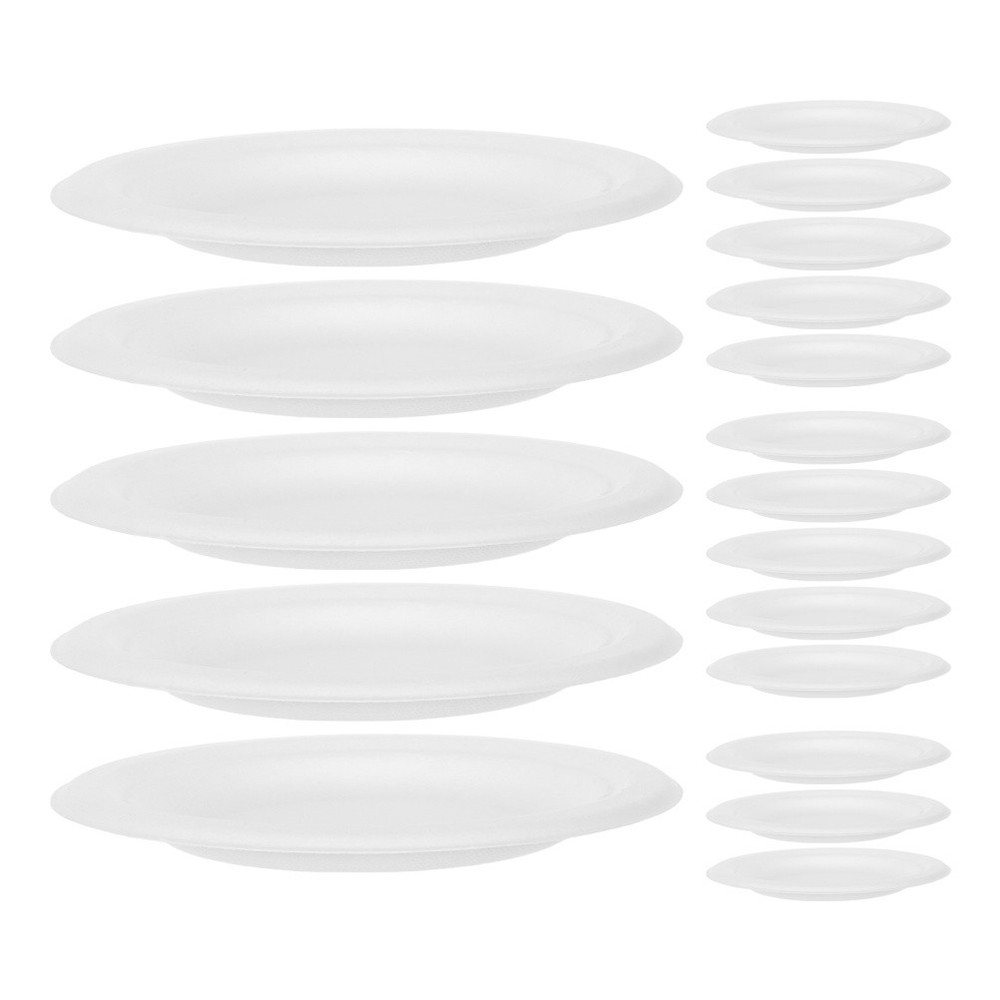 100 Pcs Decorative Plates for Display Sushi Serving Platter Plain Paper