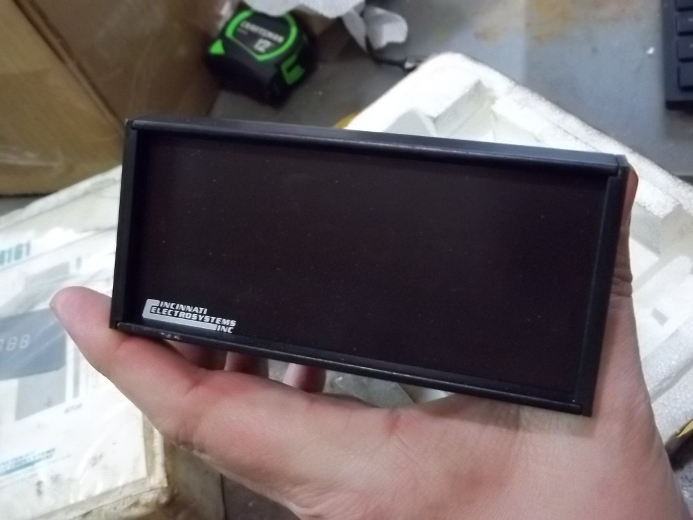 NIB CINCINNATI ELECTROSYSTEMS 4161 7 SEGMENT DISPLAY PANEL METER (Y4)