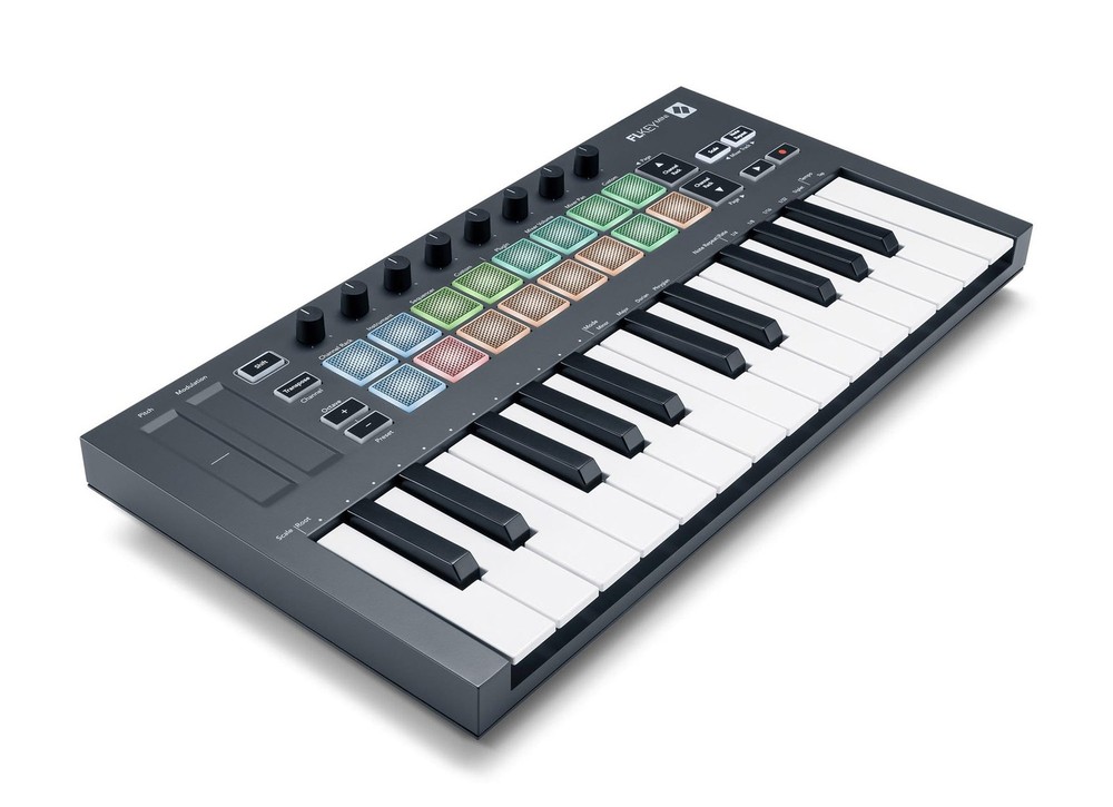 Novation FLkey Mini 25-Mini-Key MIDI Keyboard Controller 4 FL Studio+Microphone