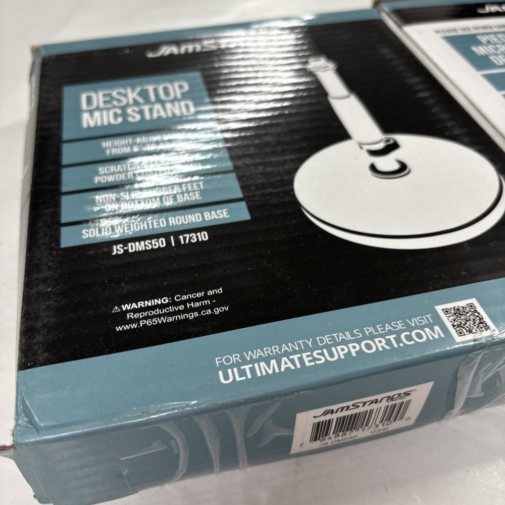 2 Pack Ultimate Support JS-DMS50 JamStands Table-Top Mic Stand