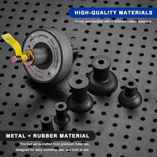 Valve Lapping Tool, Small Engine Valves Grinding Attachment Tool with 5