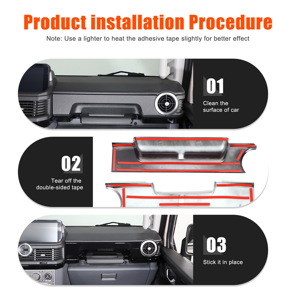 ABS Gloss Black Interior Side Vent Frame for Ineos Grenadier 2020+