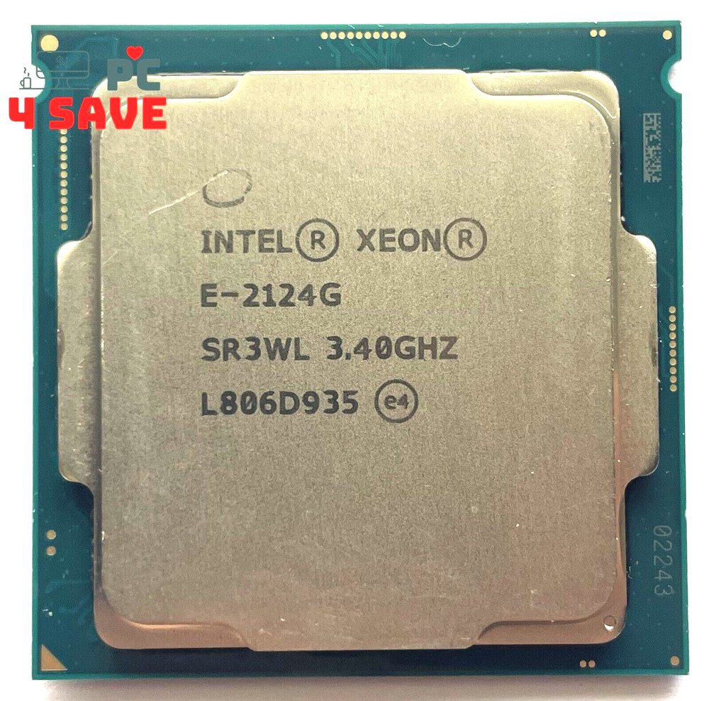 Intel Xeon E-2124G 3.40GHz 4-Core 8MB LGA1151 Server CPU Processor SR3WL 71W
