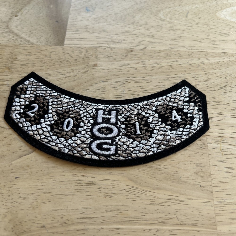 2014 HOG  Patch Membership rocker Harley Davidson Owners Group. With Pin