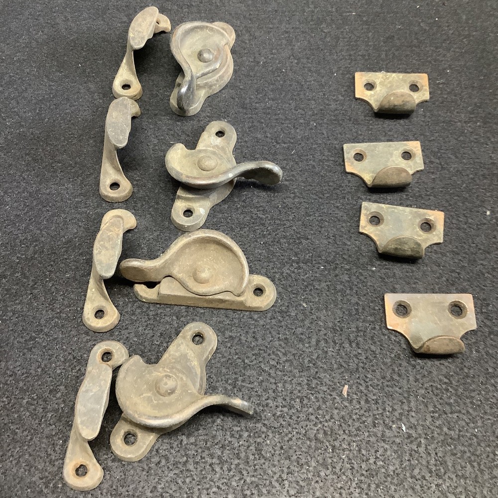 Cast Iron Window Sash Lock Latch With Keeper And Pulls (sh232)