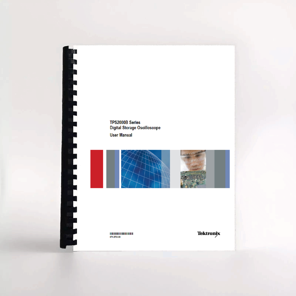 Tektronix TPS2000B Oscilloscope Manual
