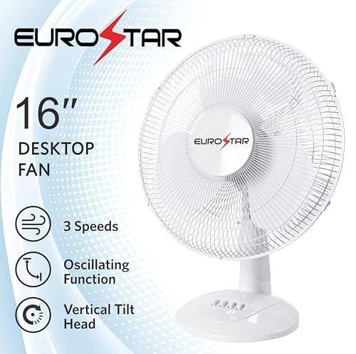 FDF16W 16" Oscillating Desktop Fan