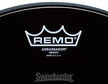 Remo Ebony Ambassador Drumhead - 14"