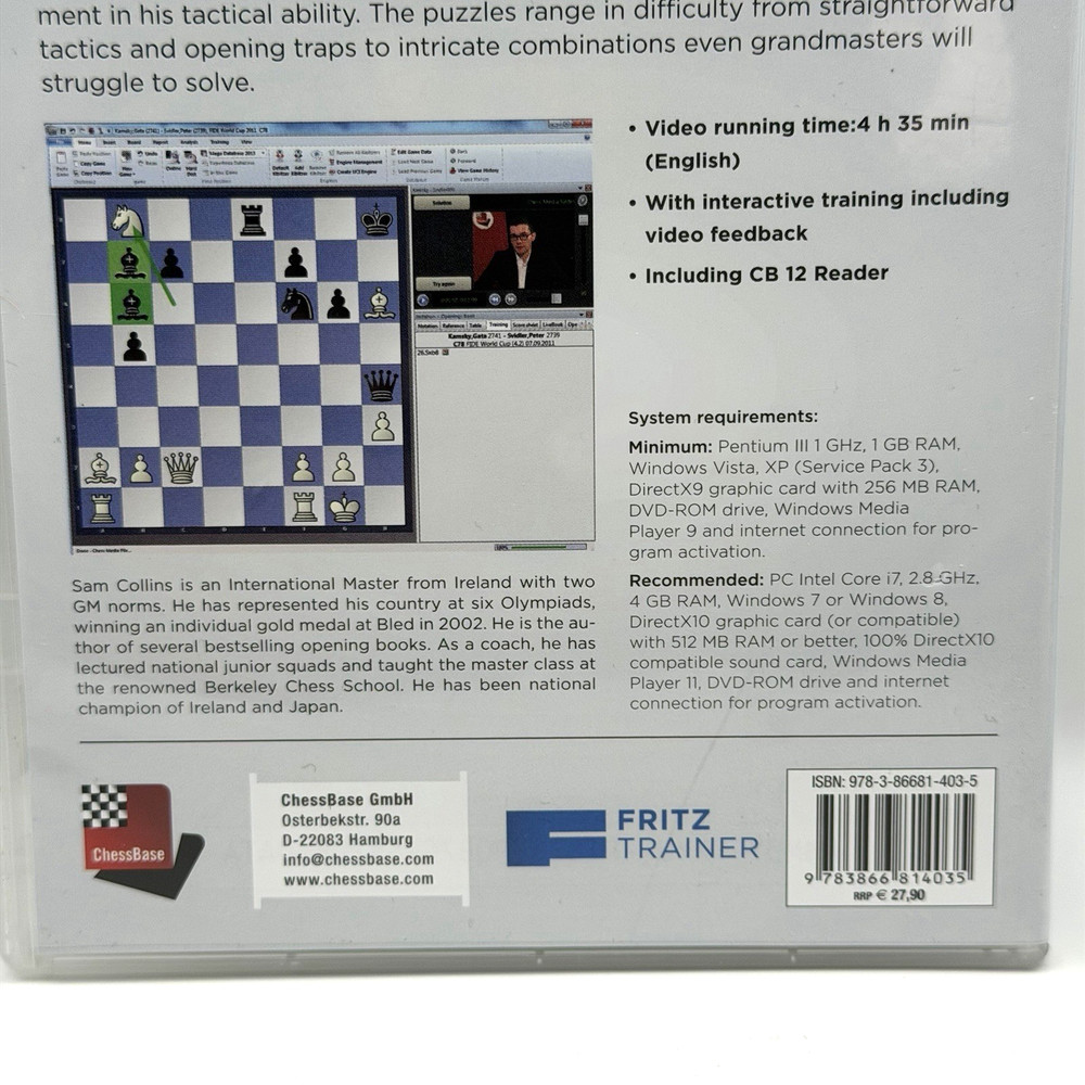 Fritz Trainer - Tactic Toolbox: Ruy Lopez/Spanish Opening - Sam Collins DVD-ROM