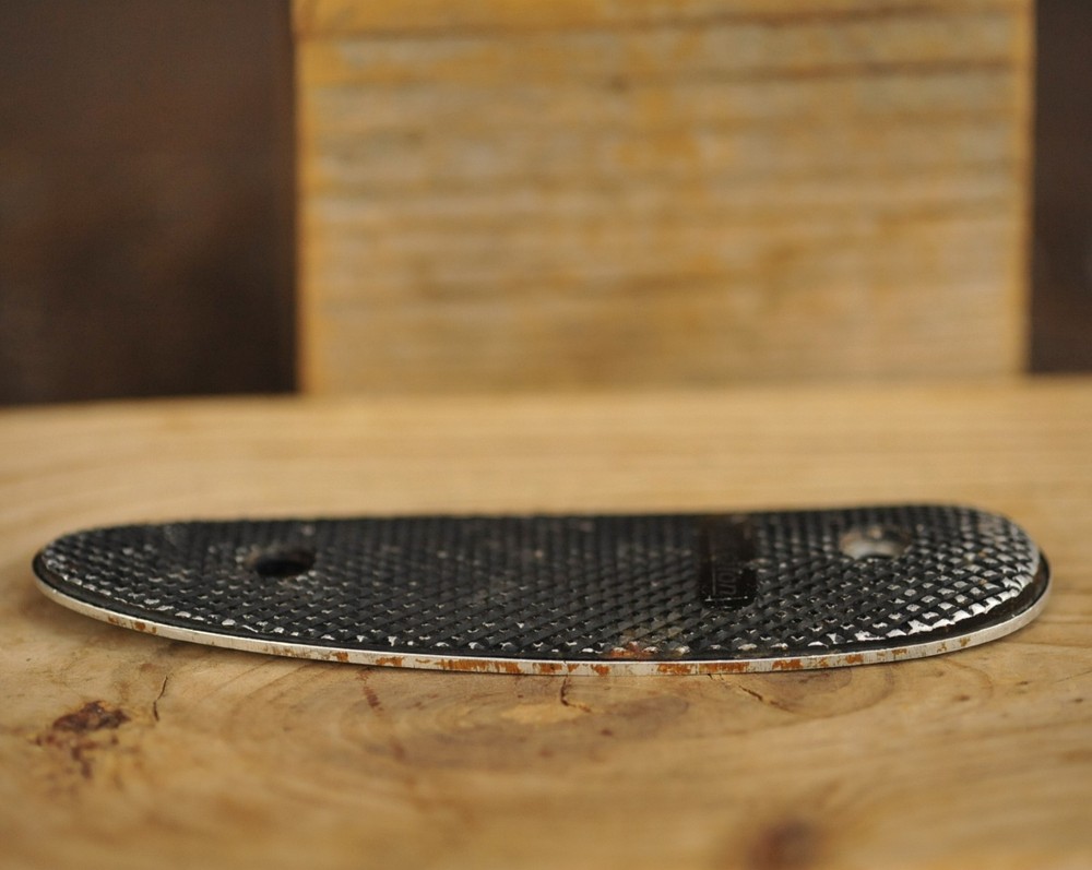 Remington Checkered Aluminum Buttplate