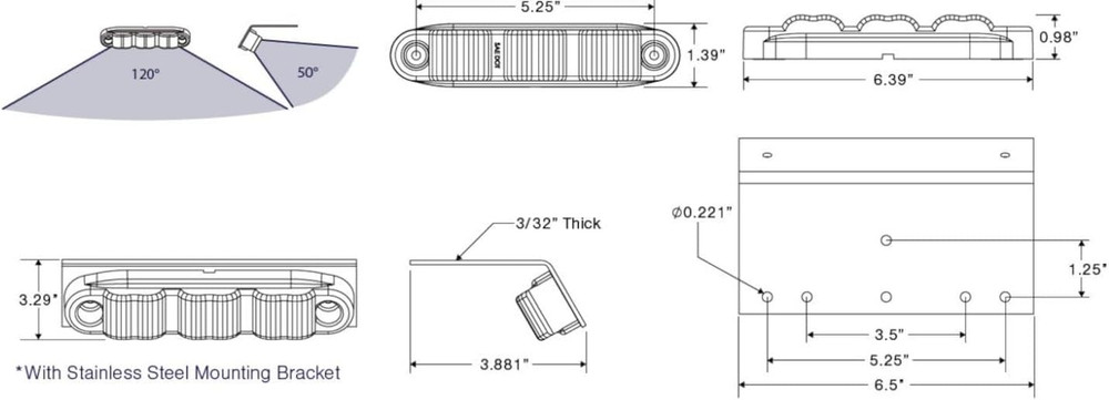 Ev Ground/Pump Panel Light - E10-W000-1