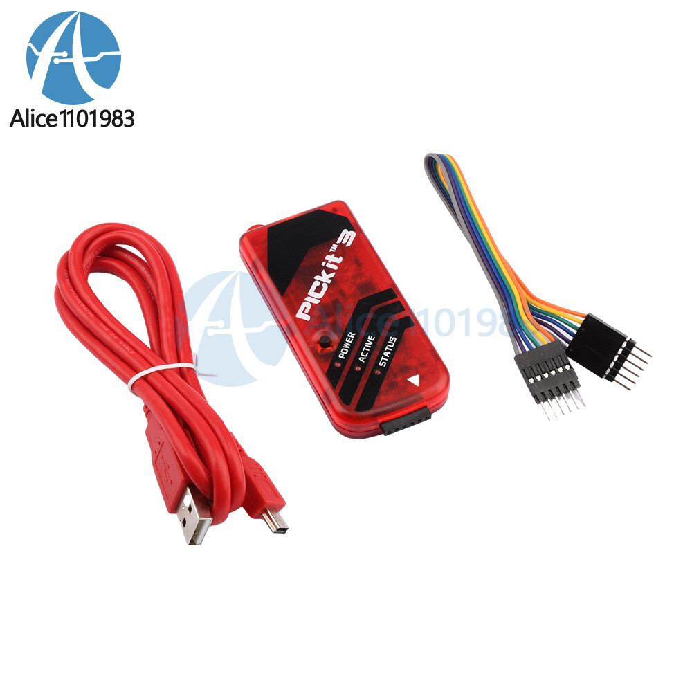 1-10PCS PICKIT3 Microchip Original MPLAB PICkit 3 In-Circuit Debugger Programmer