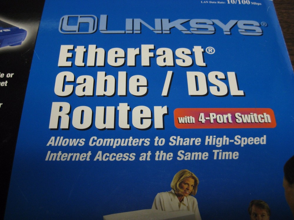 LINKSYS EtherFast Cable DSL Router with 4-Port Switch BEFSR41 Wired