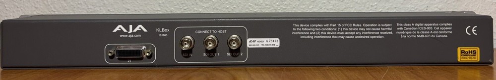 AJA KLBox 101885 Video Editing Hardware Breakout Box
