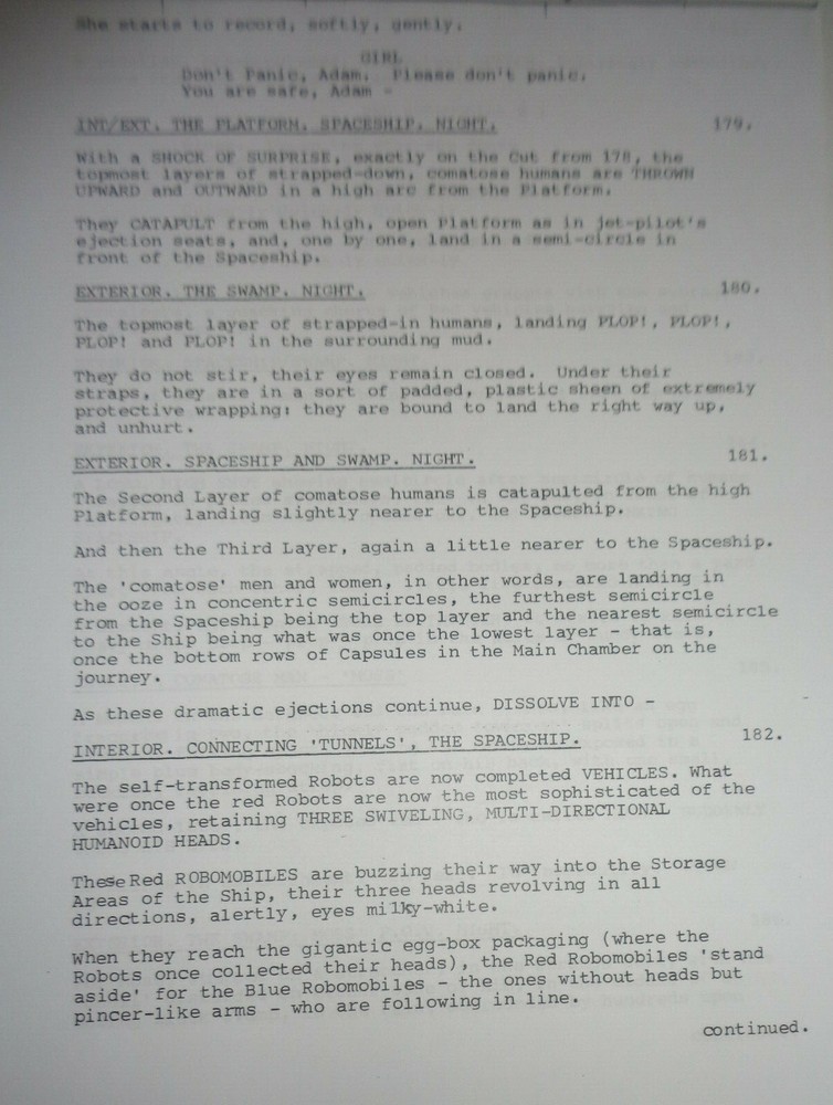 Dennis Potter - CRADLE SONG - Screenplay - 1982 - Original unpublished script