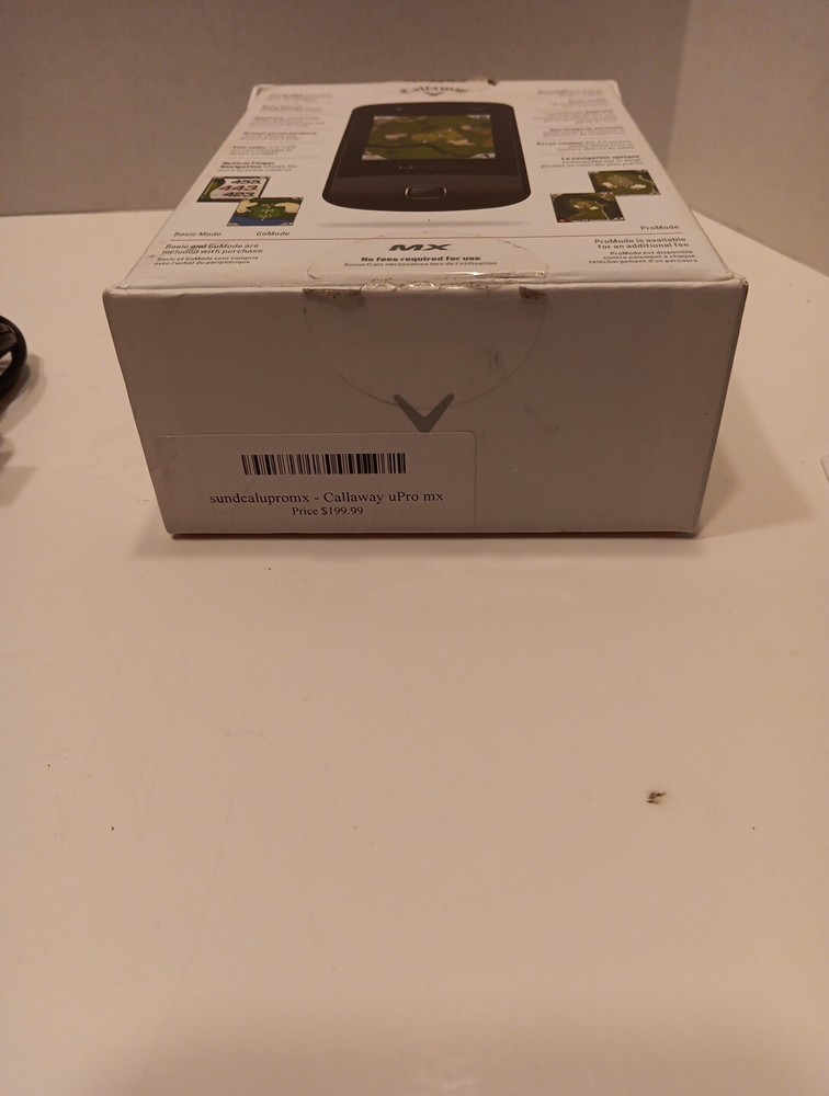 Callaway upro MX Black RangeFinder Golf GPS *Power Button Needs Replace* Works