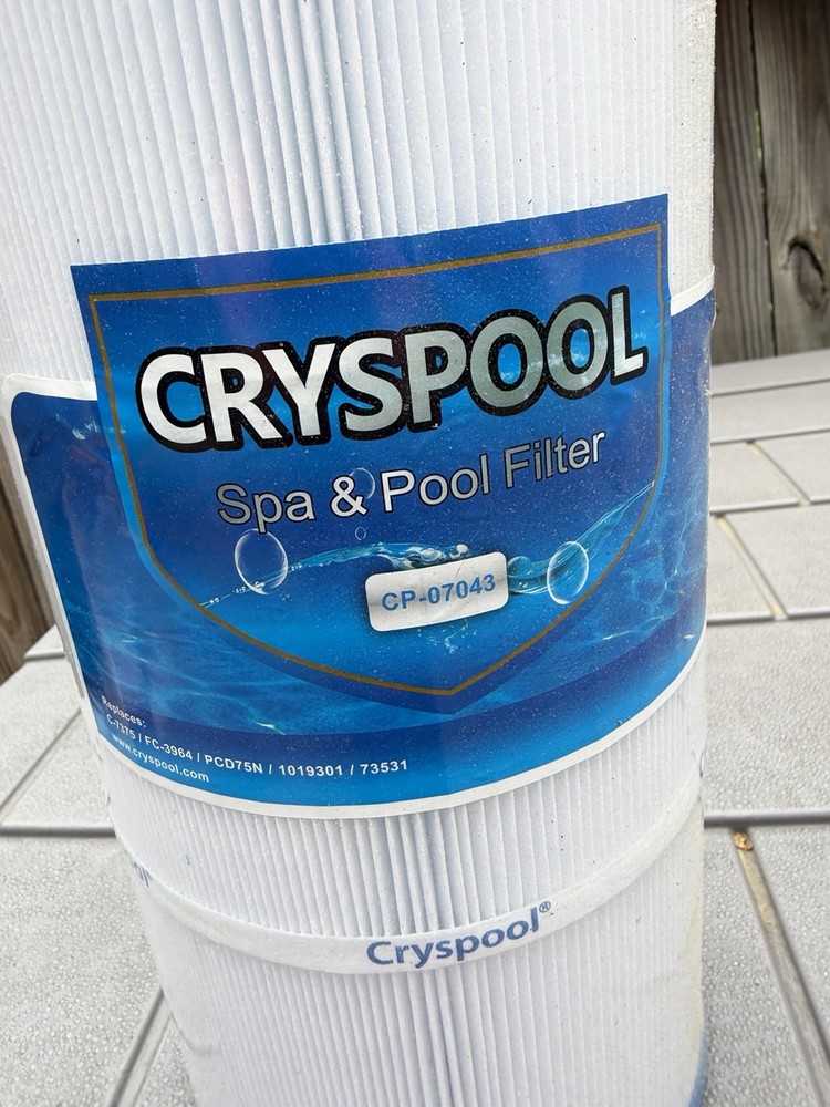 Cryspool CP-07043 White Pool and Spa Filter