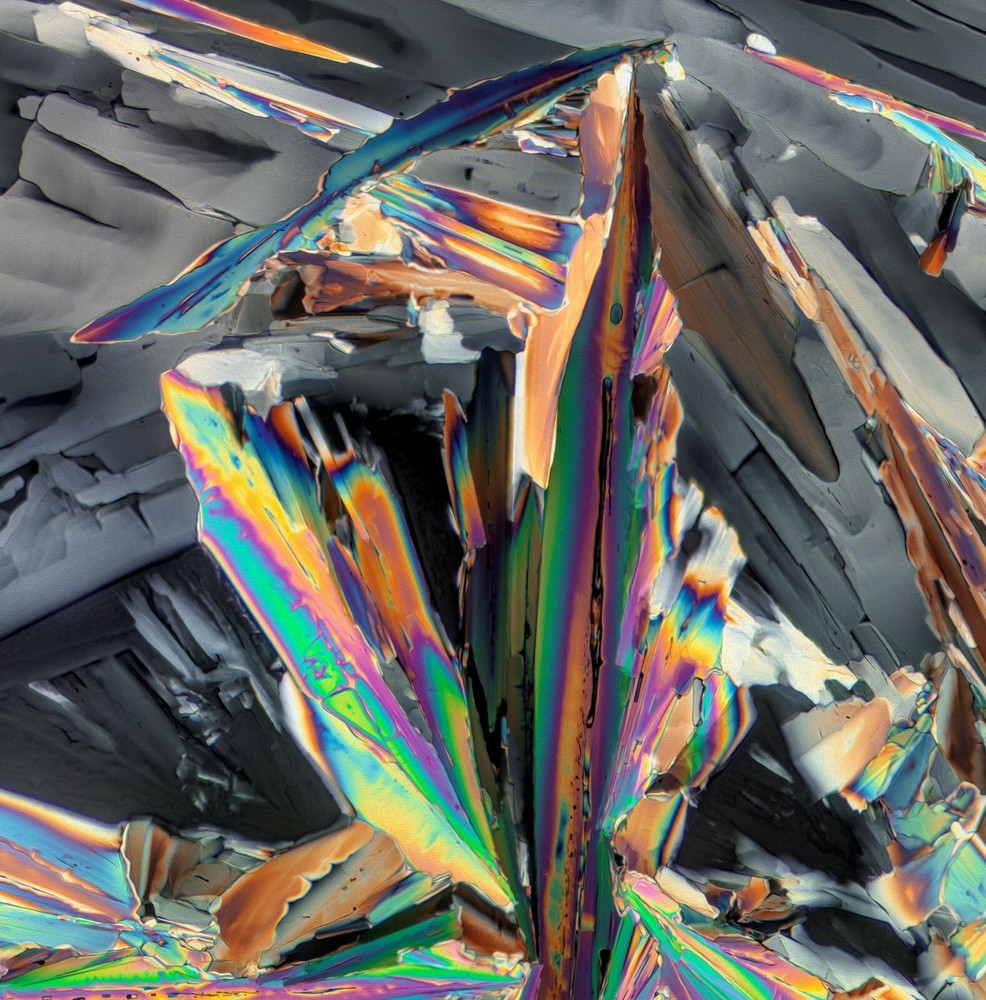 Microscope slide for polarized light, GADOLINIUM NITRATE