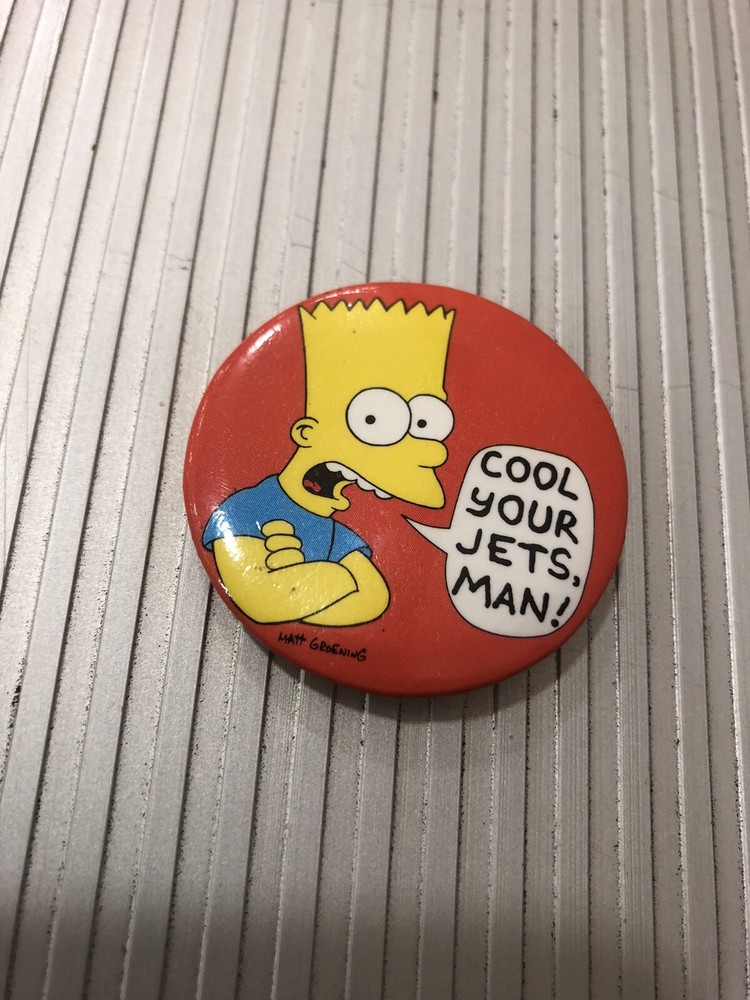 1990 The Simpsons Bart Cool Your Jets, Man!
