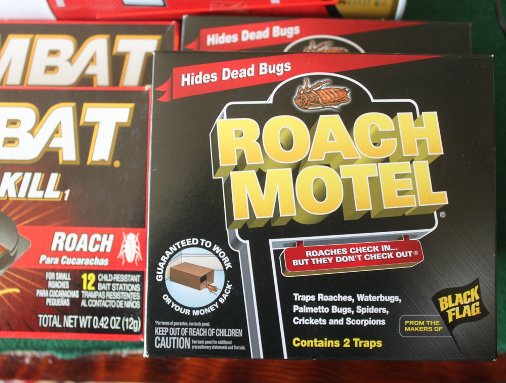 8 Roach Killing Items, Bengal Gold, Black Flag Roach Motel, Combat Source Kill