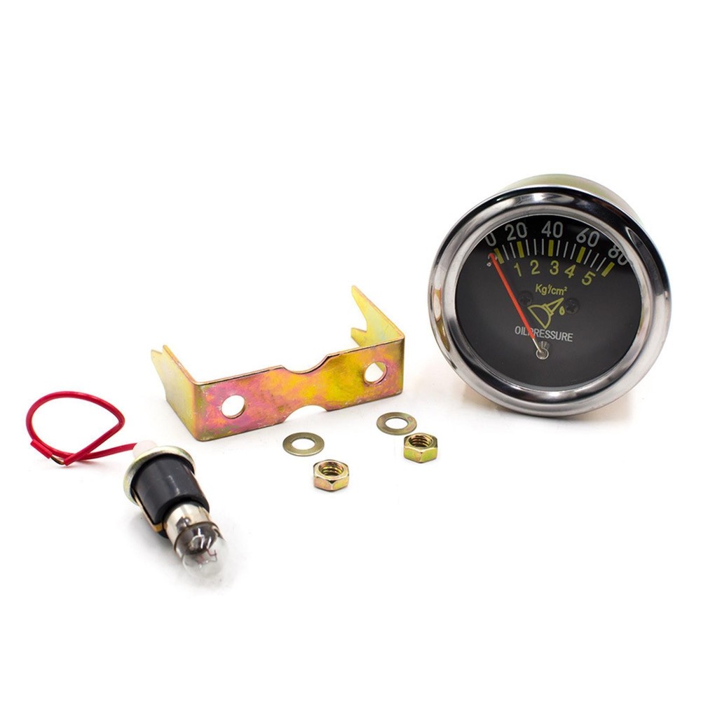 Generic Oil Pressure Gauge 0-80 PSI Engine Testing Tools Replacement Easy to