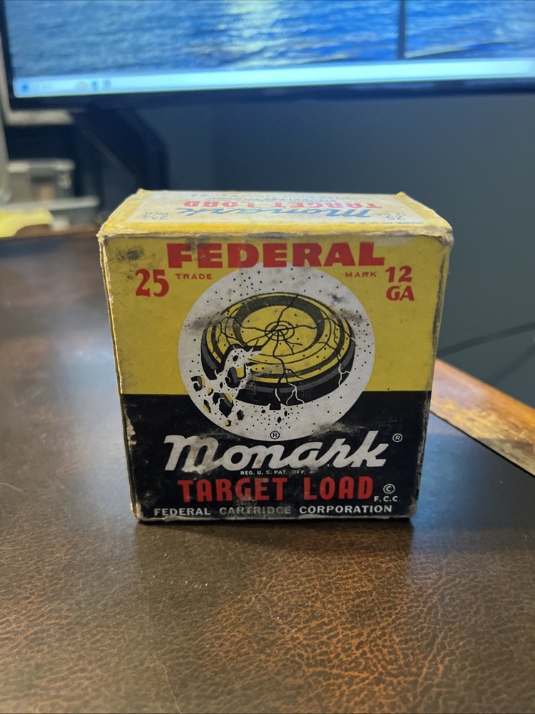 Vintage Empty Ammunition Box Federal Target Load Monark