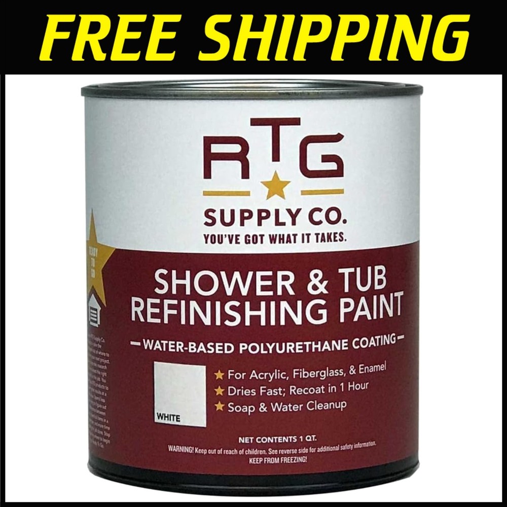 Bathroom Refinishing Paint - White, Scratch-Resistant