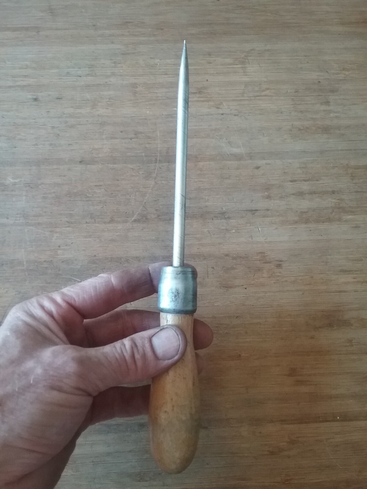 Vintage Burnisher Steel Burnishing Tool Scraper Iron Tool
