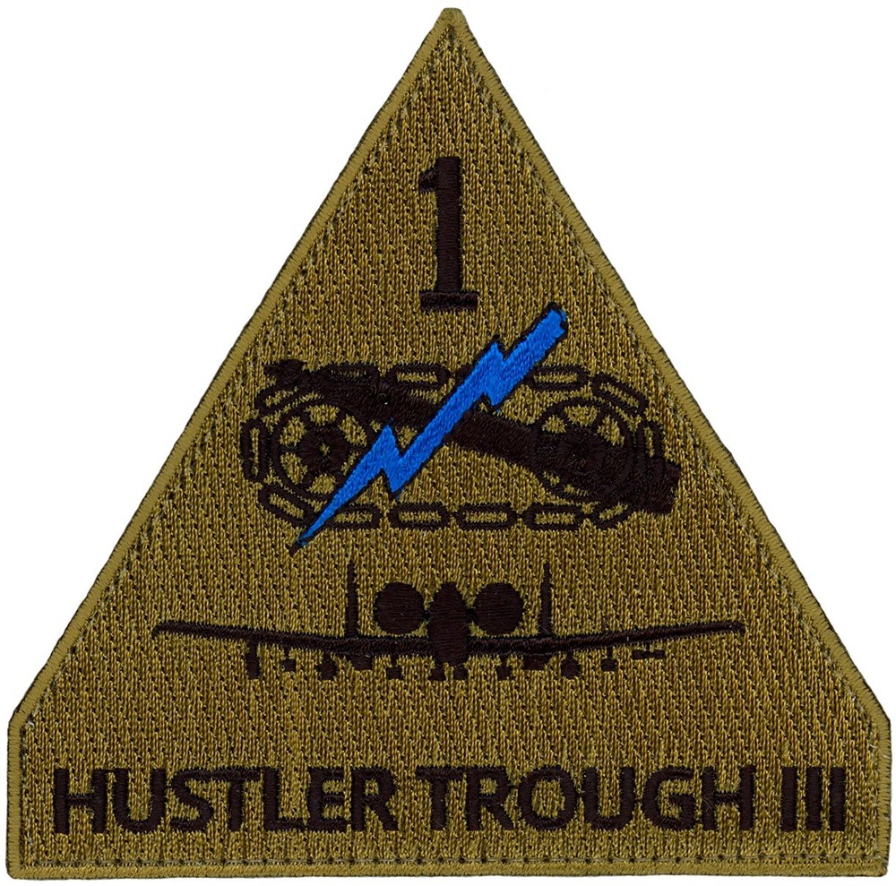 USAF 7th AIR SUPPORT OPERATIONS SQUADRON PATCH - HUSTLER TROUGH III