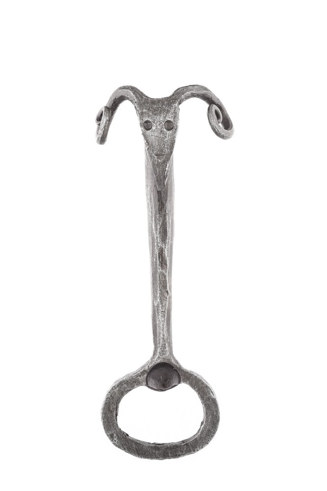 Rams Head Hand Forged Iron Beer Bottle Opener by Evvy