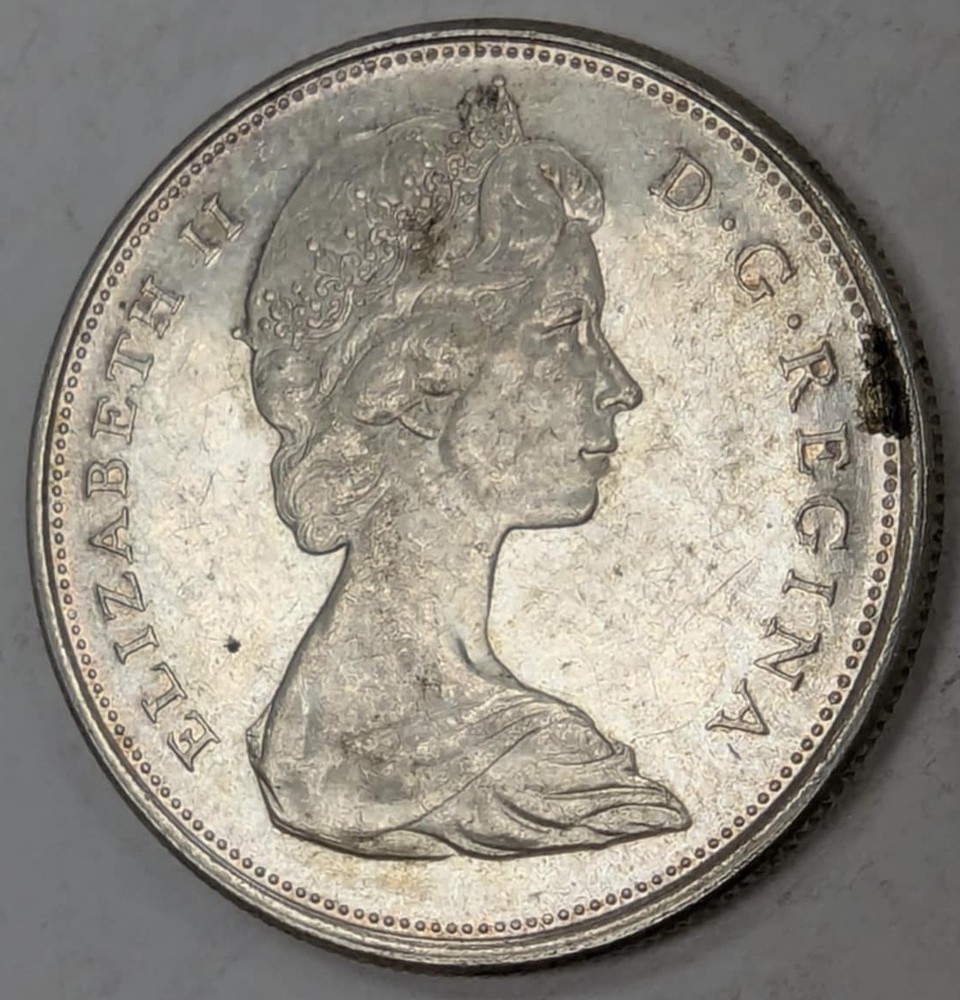 1965 Canada Half Dollar Silver Coin