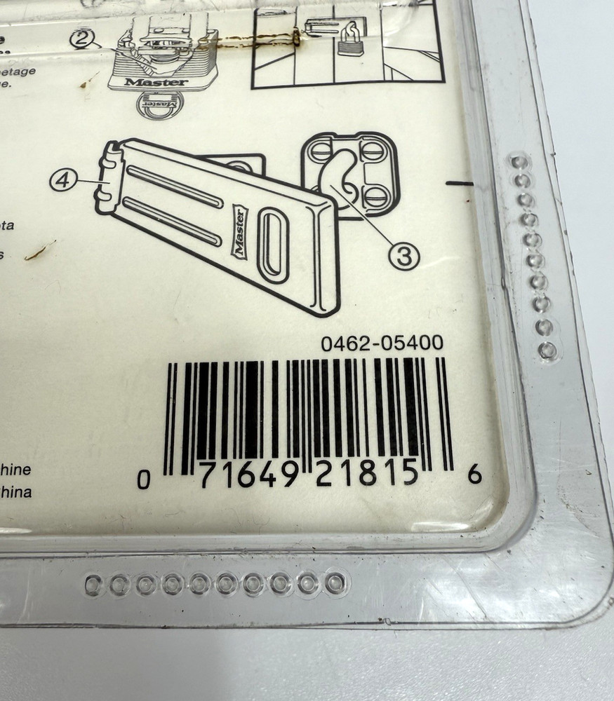 MASTERLOCK 462KAD PADLOCK & HASP