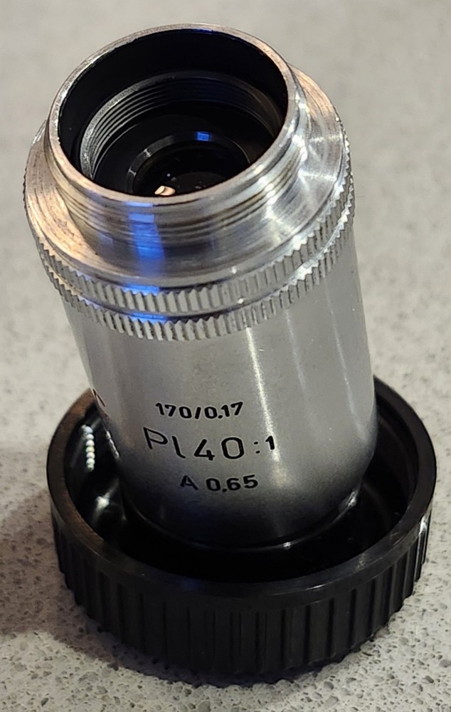 LEITZ PL 40 RED C MICROSCOPEOBJECTIVE, WILD, NIKON