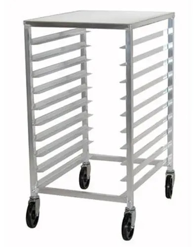 Advance Tabco Mobile Half Size Pan Rack Aluminum Worktop 3" Shelf Spacing