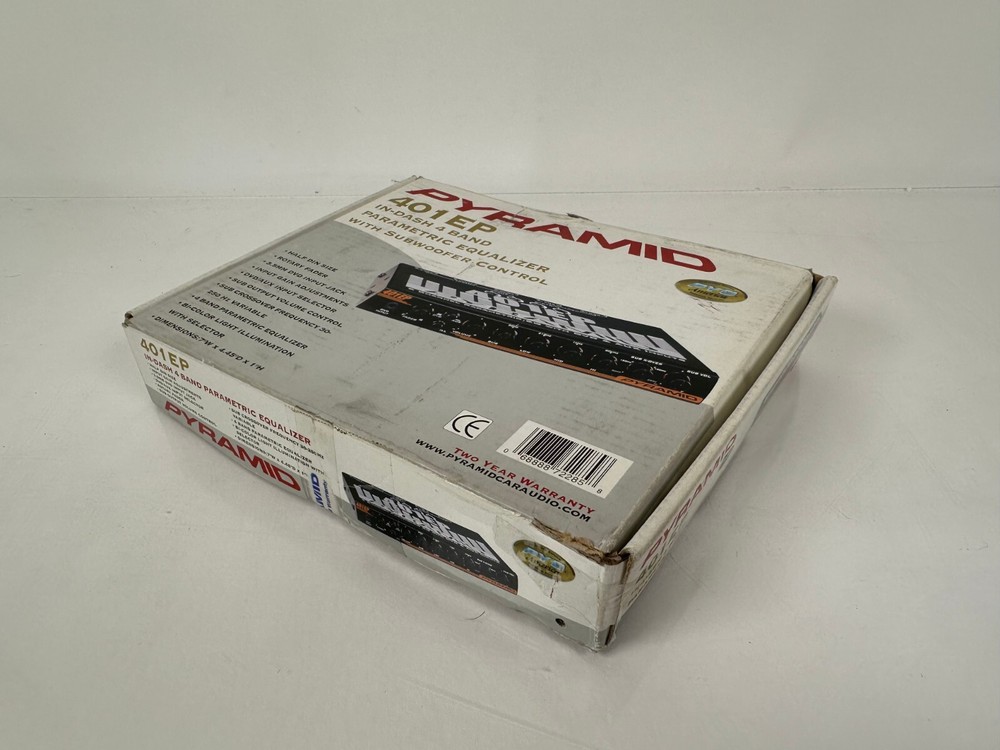 (NEW) Vintage Pyramid 401-EP In-Dash 4 Band Parametric Equalizer